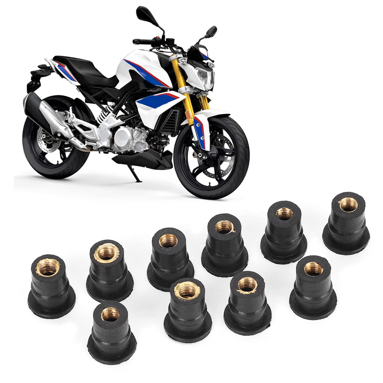M5 Gummi-Wellenmuttern – Metrisch 5 Mm Für Motor Produktbild-Vorschau 3