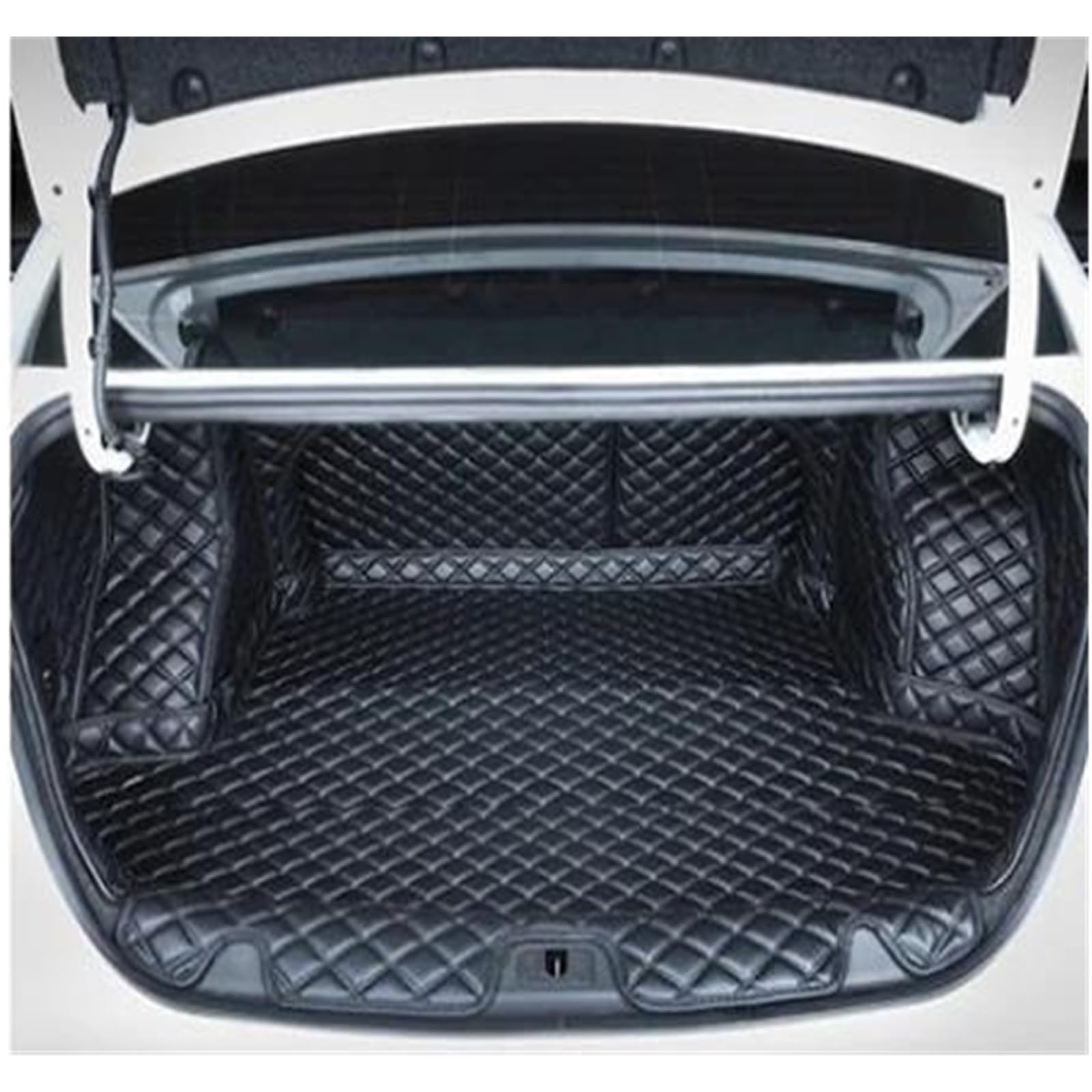 Rear Trunk Cargo Car Trunk Mat For Buick For Excelle Gt 2018 2019 Leather Anti-slip Car-styling Carpet Boot Mat Liner(Black 1)