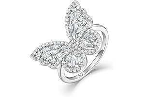 STARCHENIE Butterfly Rings for Women Sterling Silver