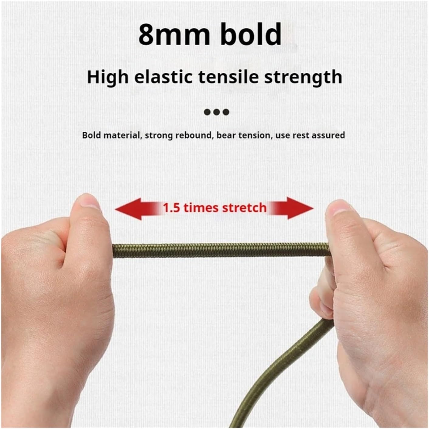 Bungee Cords 12pcs Heavy Duty Elastic Ropes Bungee Cord Tie Strap String with Carabiner Hooks Cycling Car Luggage Packing for Outdoor Tent Luggage Rack Camping Cargo(Black 60cm)