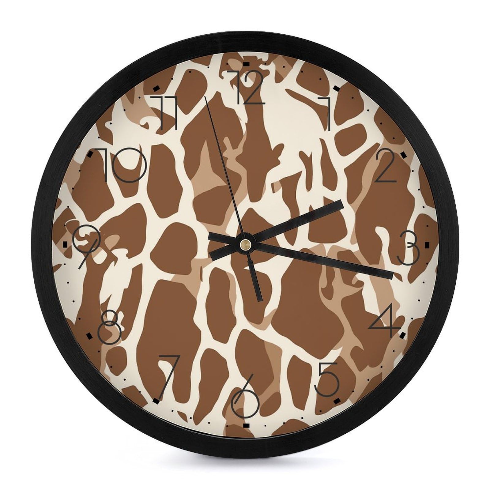 Horloge murale numerique lisible pour decorer un grand salon - Style girafe original