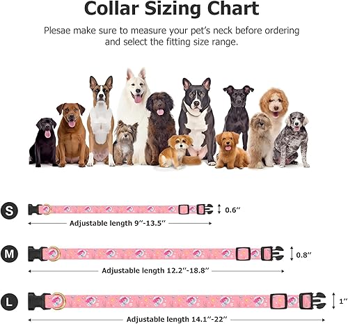 Miniatura 3 de Collar de perro hecho a mano para perros pequeños, medianos y grandes, sirena rosa con colgante de moda de otoño e invierno, ideal para perros