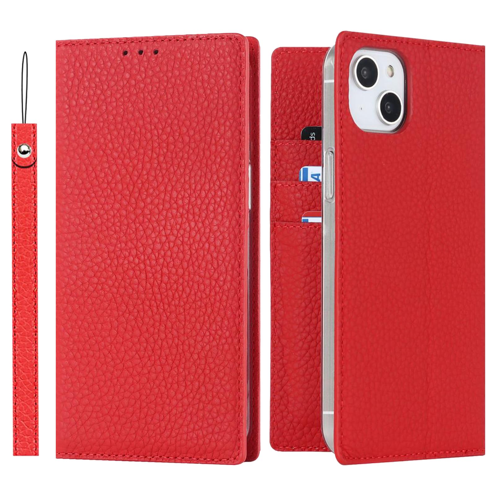 Étui à rabat iPhone 13 Pro portefeuille cuir avec béquille - 7