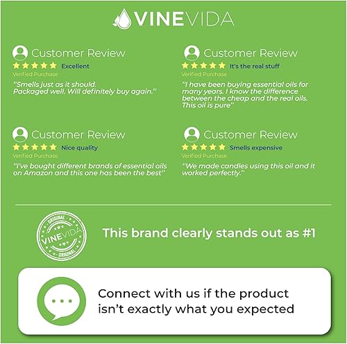 Miniatura 7 de Vinevida Juego de aceites esenciales para aromaterapia, masaje y cuidado de la piel (0.3 fl oz cada uno), las 6 mejores selecciones para la paz