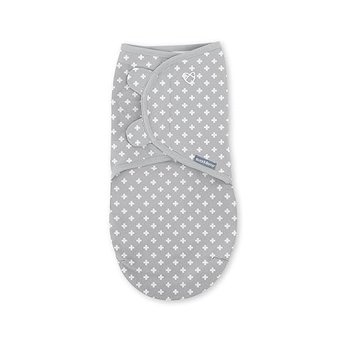 Miniatura 49 de SwaddleMe by Ingenuity Original Swaddle, 100% algodón, mejora el sueño y calma el reflejo de sobresalto, 0-3 meses, paquete de 3 - Jungle Drops