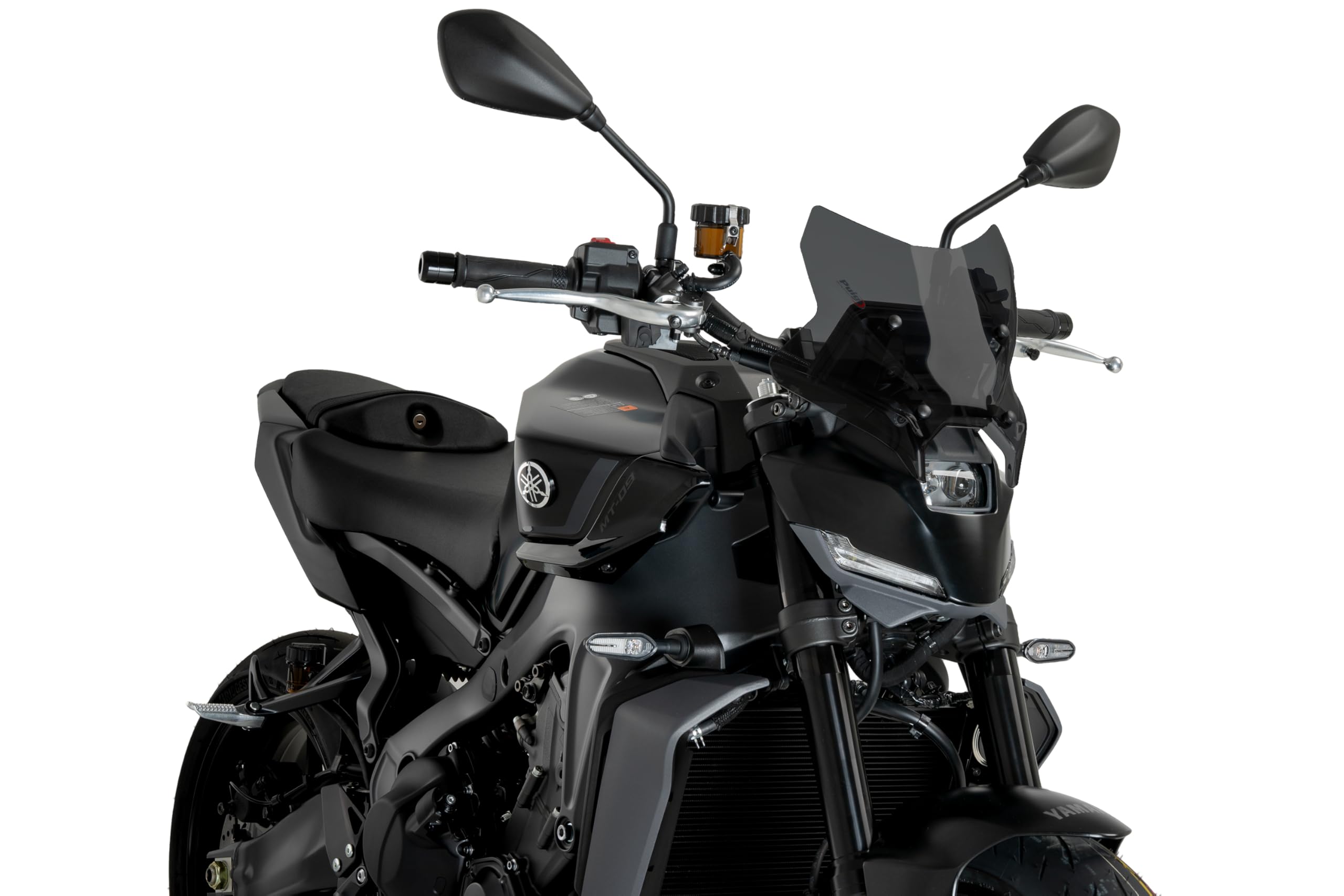Puig 22077F Naked New Generation Sport sportiva e aerodinamica in acrilico da 3 mm con design rialzato che migliora la protezione e mantiene un’ampia visibilità, Fumé Scuro