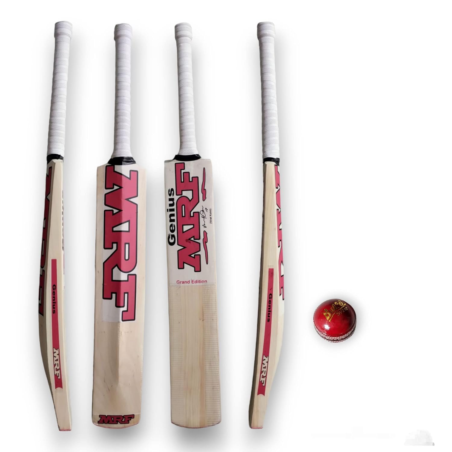 Kashmir Willow Cricket bat Leather Cricket bat with Strong Grip and