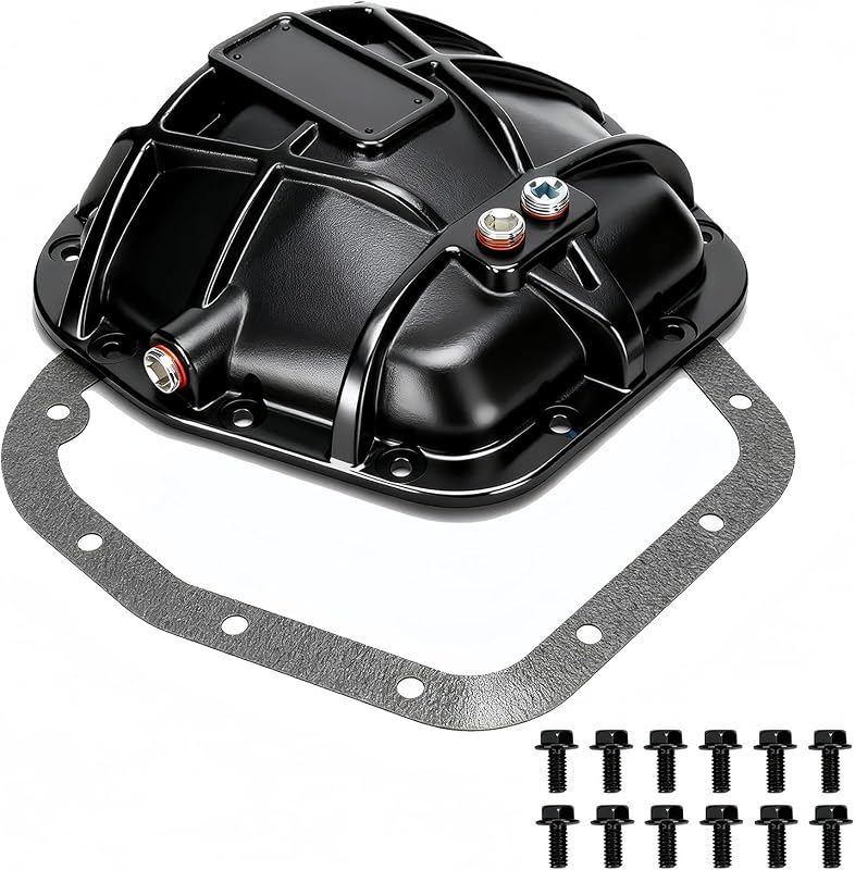 697-734 9.75" Rear Differential Cover with Gasket and 12*Screw Compatible with Ford F150 E150 Expedition Transit-150 Lincoln Mark LT,Navigator | 9.75" Ring Gear