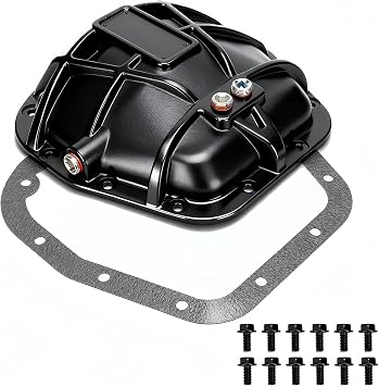 697-734 9.75" Rear Differential Cover with Gasket and 12*Screw Compatible with Ford F150 E150 Expedition Transit-150 Lincoln Mark LT,Navigator | 9.75" Ring Gear