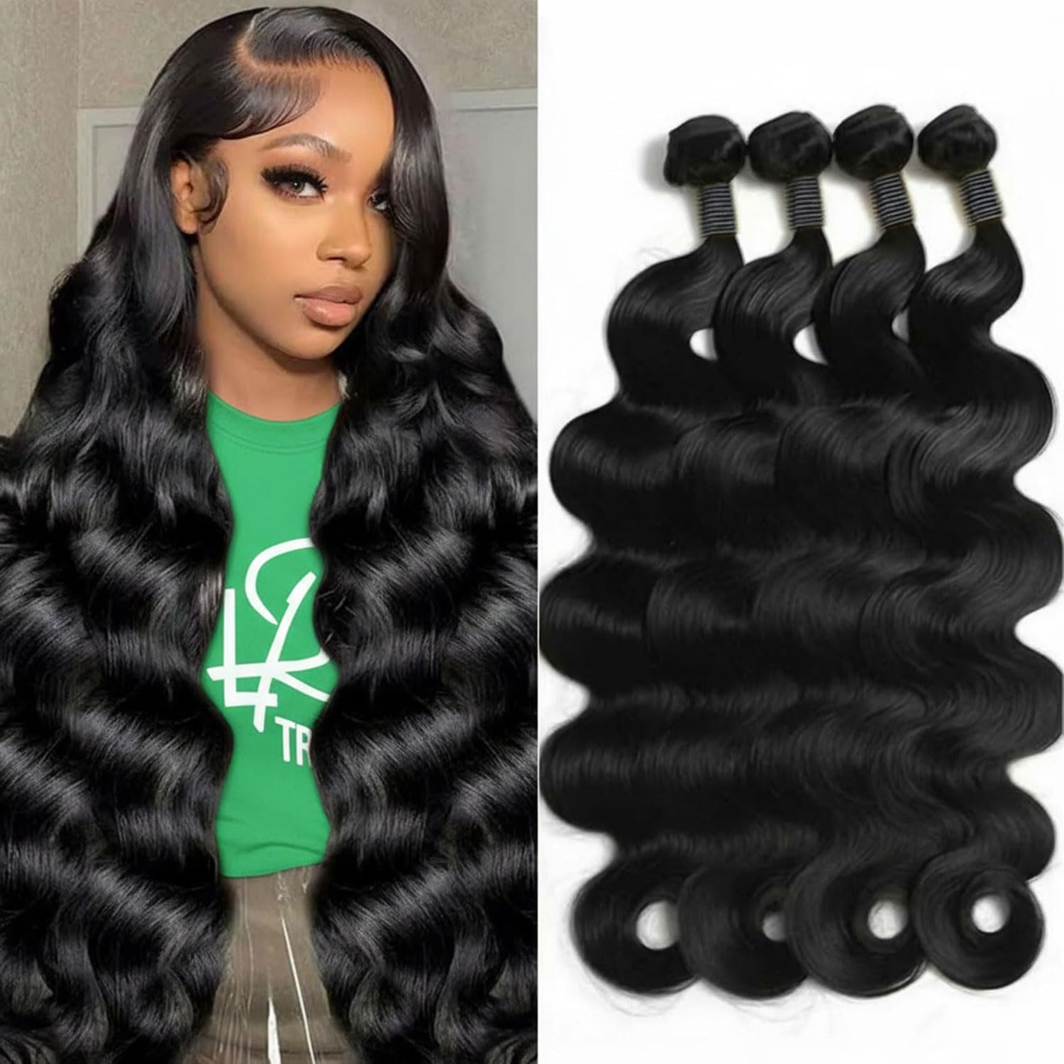 Ayolvou 12A Raw Body Wave Human Hair Bundles