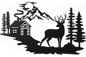 Rustic Vivegate Deer Wall Decor