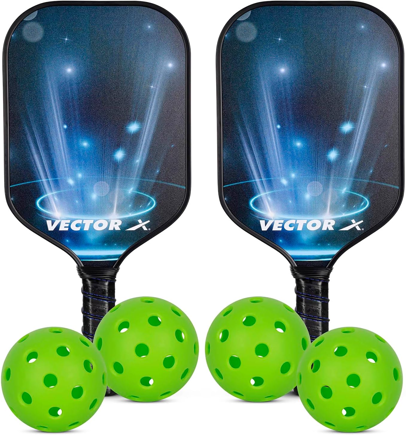 Vector X 2 Pickle Bat Set Carbon Fiber Material, PP Honeycomb Composite ...