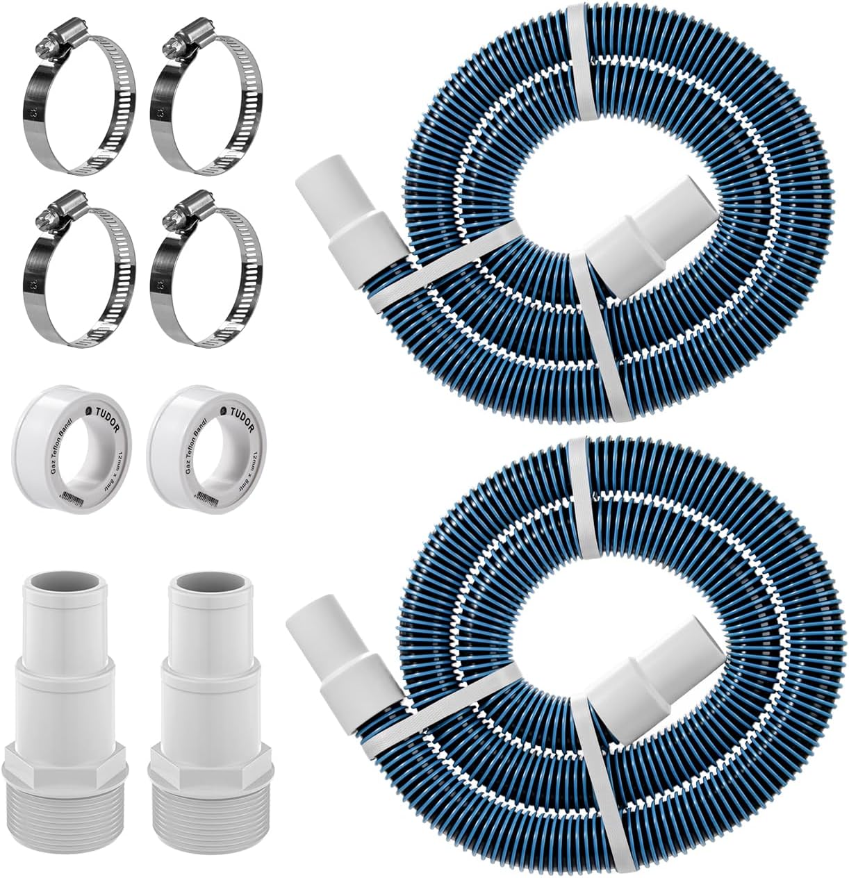 1.5" 6ft Pool Filter Pump Hose Kit for Above Ground
