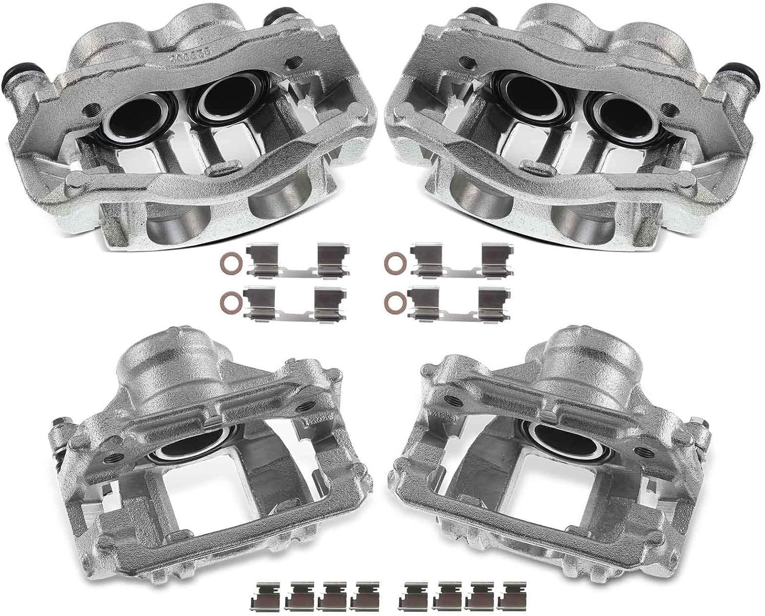 A-Premium Disc Brake Caliper Assembly with Bracket Compatible with Select Dodge, Freightliner and Mercedes-Benz Models - Sprinter 2500, Sprinter, L4 2.1L, V6 3.0L, V6 3.5L - Front and Rear Side