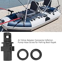 Vista 3 de Adaptador de bomba inflable Compresor Tabla de paleta Adaptador de bomba Adaptador de válvula de aire Conector para tabla de remo de barco inflable