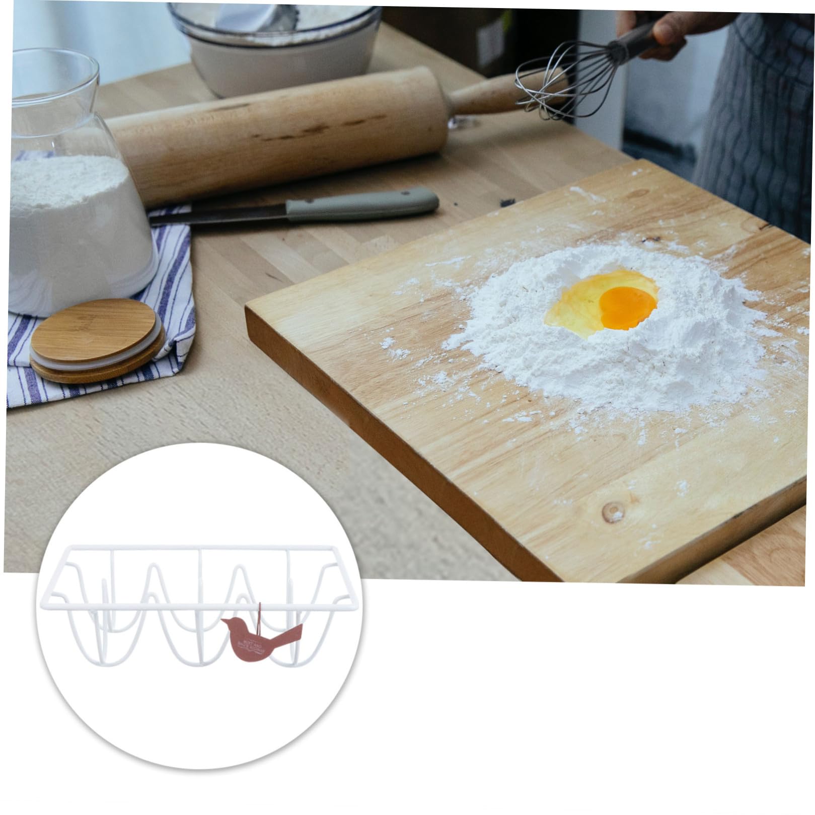 Healeved 3piezas Soporte De Huevos Premium Diseño Moderno Organizador De Huevos Antideslizante Compacto Para Refrigerador y Cocina Para Almacenamiento Mesa y Gabinete