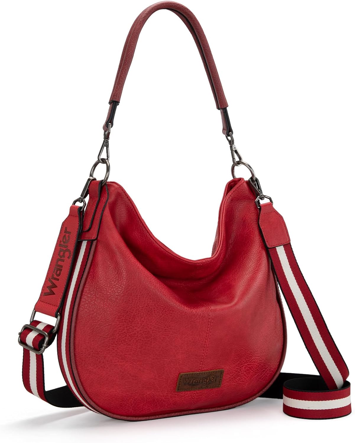 Wrangler Large Hobo Crossbody Bag for Women Shoulder Purse Handbags with Adjustable Strap
