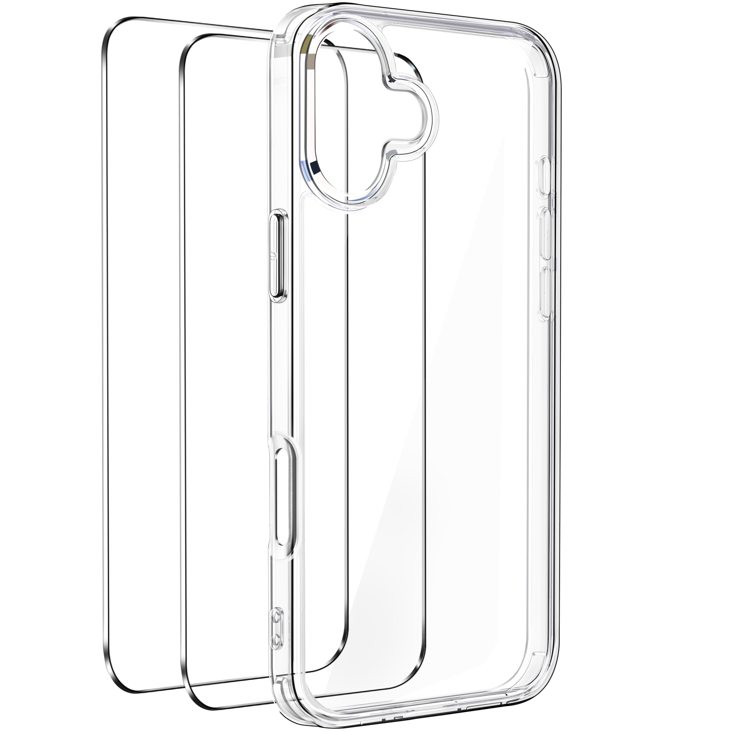 ivoler Clara Funda para iPhone 17, con 2 Piezas Cristal Templado, [Protección Militar] Anti-Amarillo Carcasa Antigolpes Bumper Case Cover - Transparente — view 106
