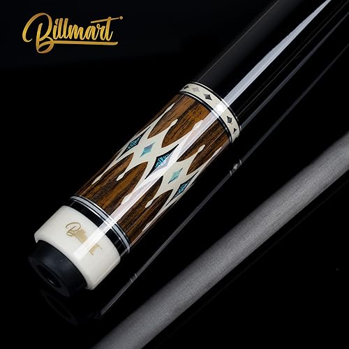 Miniatura 6 de Palo de taco de piscina de fibra de carbono, palos de billar con eje de desviación baja de 0.492 in con estuche rígido, palo de piscina profesional
