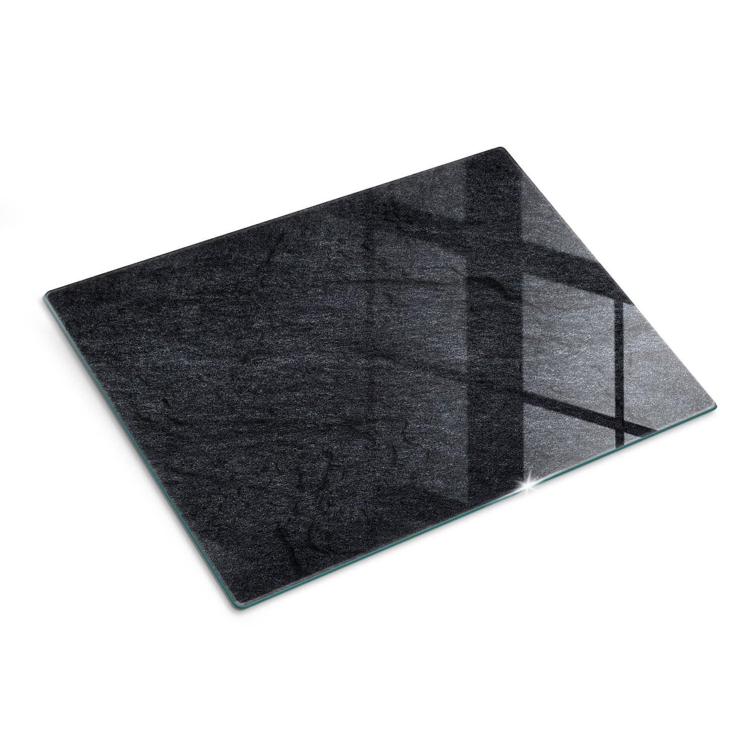 Multifunzione: Tagliere in vetro e coperchio 40x30 cm Grigio ardesia