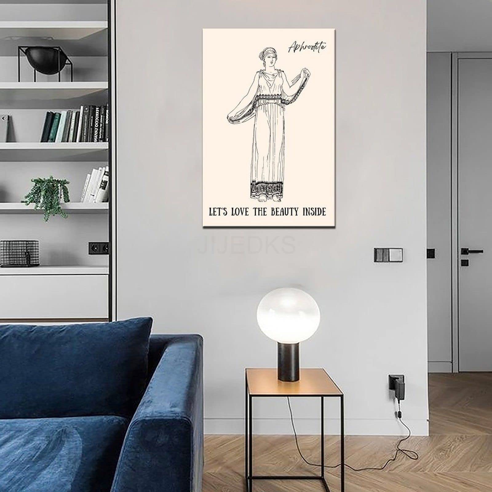 Poster su tela con la mitologia greca Afrodite, dea della bellezza, poster da parete per soggiorno, 60 x 90 cm