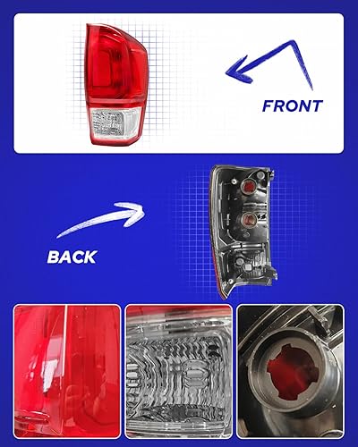 Miniatura 8 de AUTOONE Conjunto de luces traseras para Toyota Tacoma, conjunto de lámpara trasera para camioneta Tacoma 2016-2023, lado del pasajero, sin bombillas