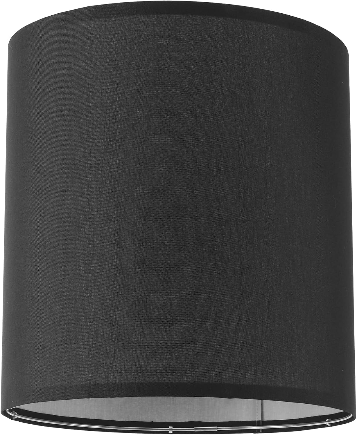 Large Tall Drum Lamp Shades Set of 2 Black Linen Lamp Shade 14×15IN(Spider) Morden LampShades for Table and Floor Lamps Handcrafted Lampshade, Easy Assembly