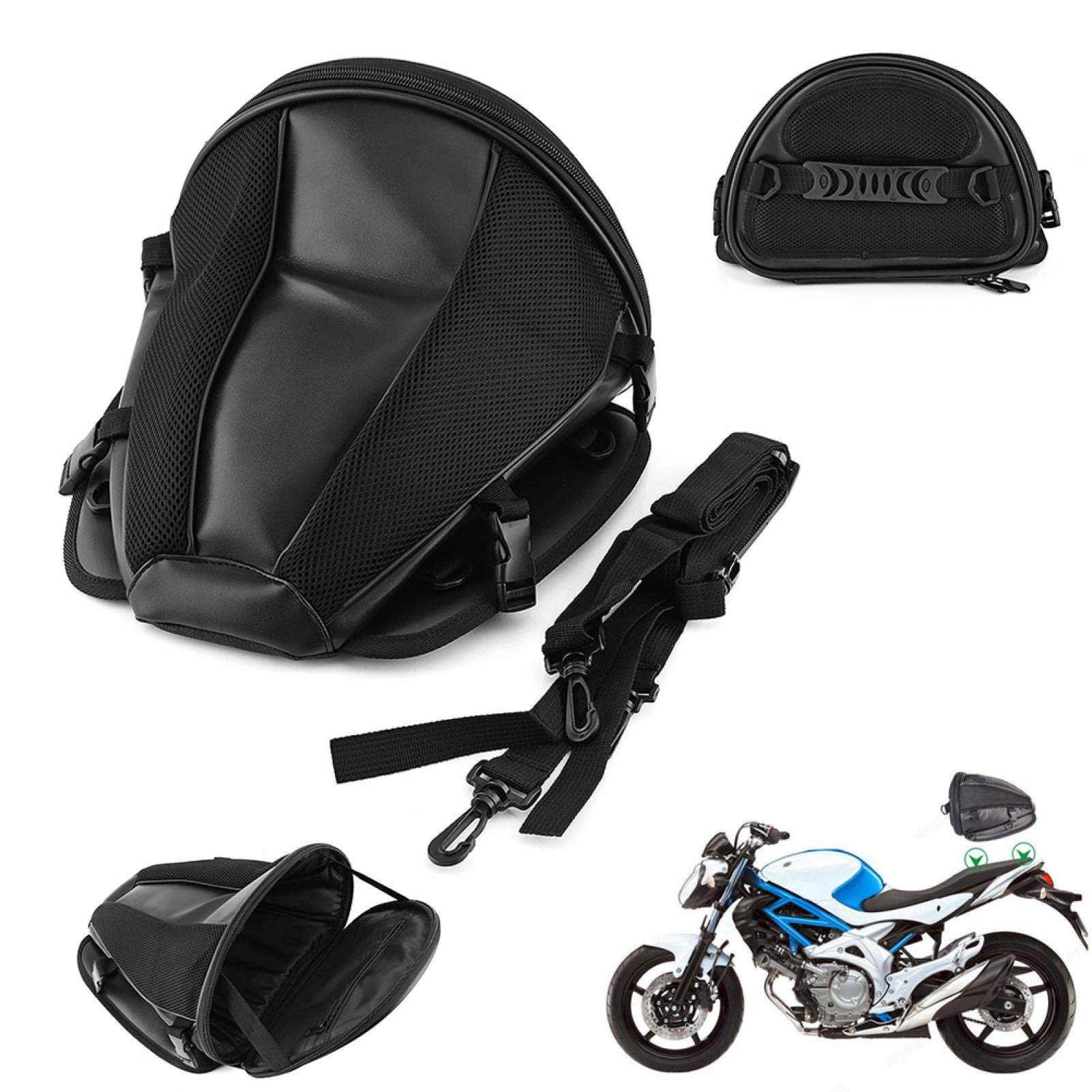 Borsa posteriore per moto, borsa per sedile posteriore leggera piccola Design impermeabile per sport in bicicletta per sport in moto