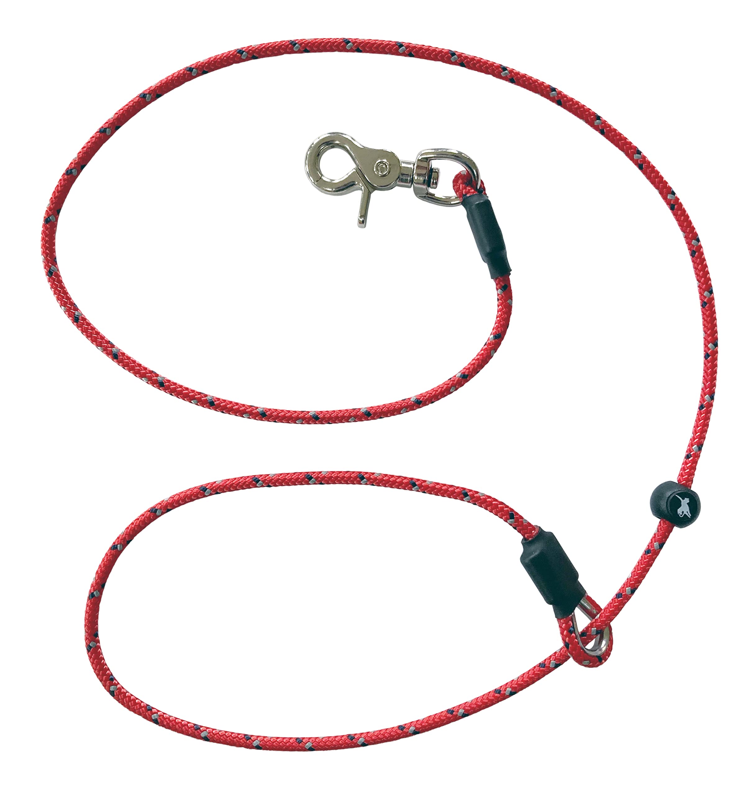 Handsfree Lead - Field Trial Pro Range - 5mm - Spring Loaded Stopper - One Size Fits All and Suitable For All Breeds of Dog with 4 Colour Options (Red)