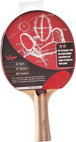Miniatura 2 de Viper Tenis de mesa Max Trajectory Raqueta/Paleta, Rojo