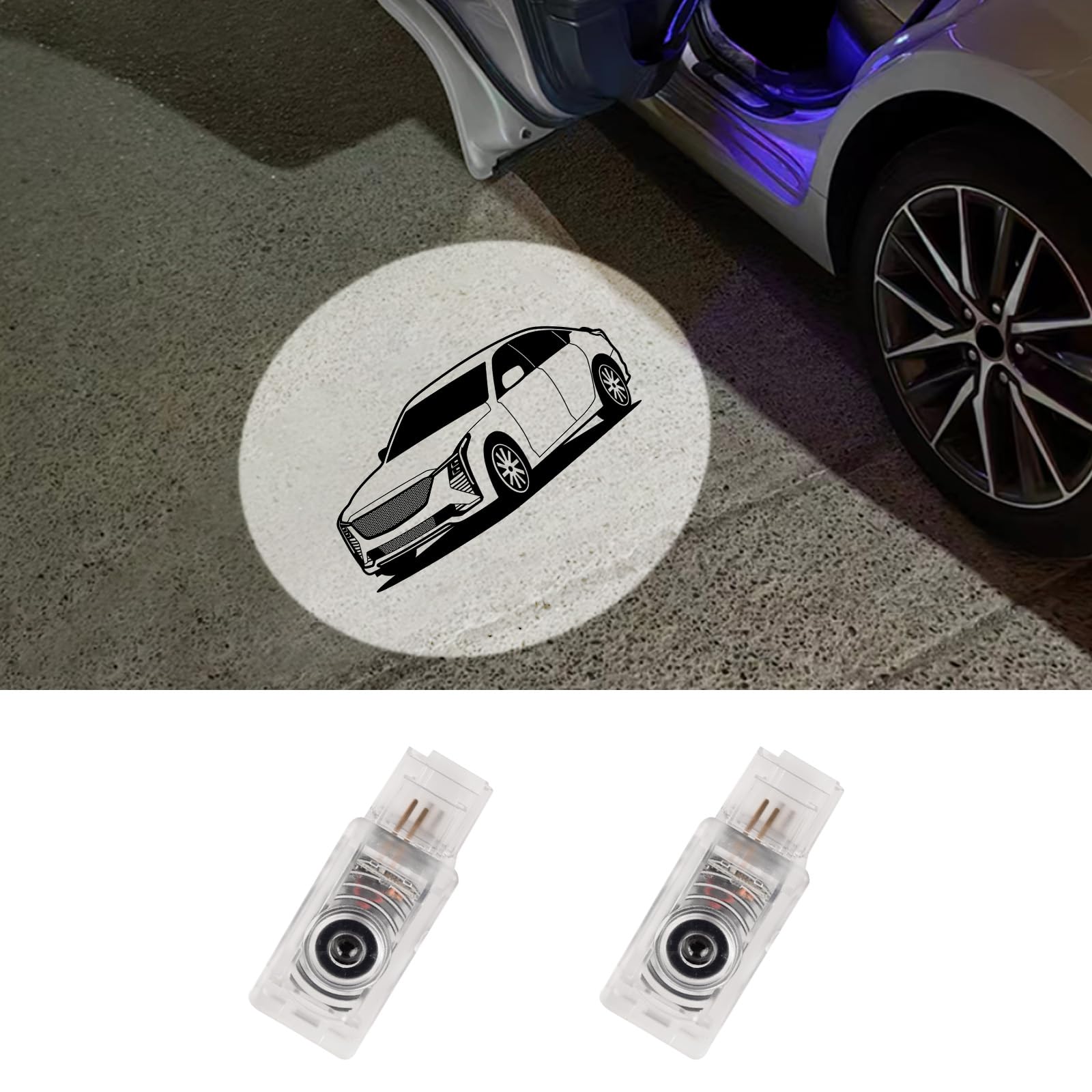 Amazon.com: 2 Pack LED Car Door Projector Courtesy Lights Ghost