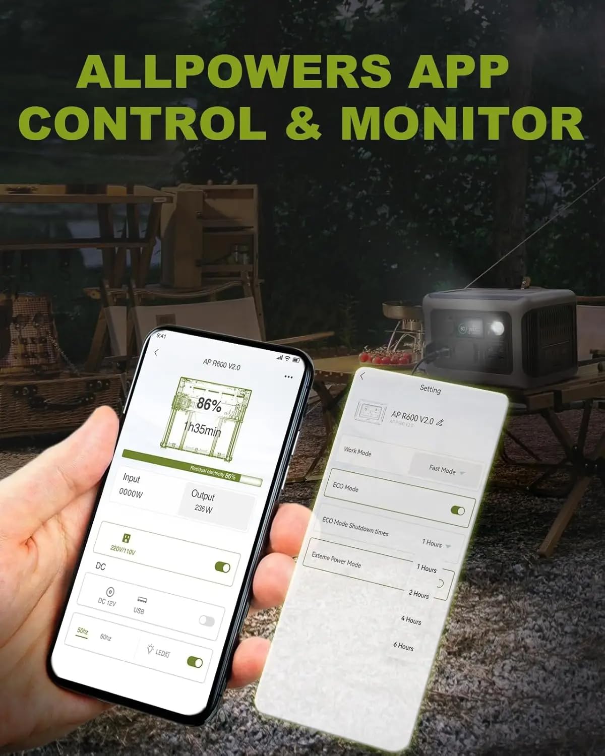 Generador Solar Portatil Humpti R600 1200W para Casa y Acampada en Situaciones de Emergencia, Generador Eléctrico Portátil, Kit Emergencia Profesional