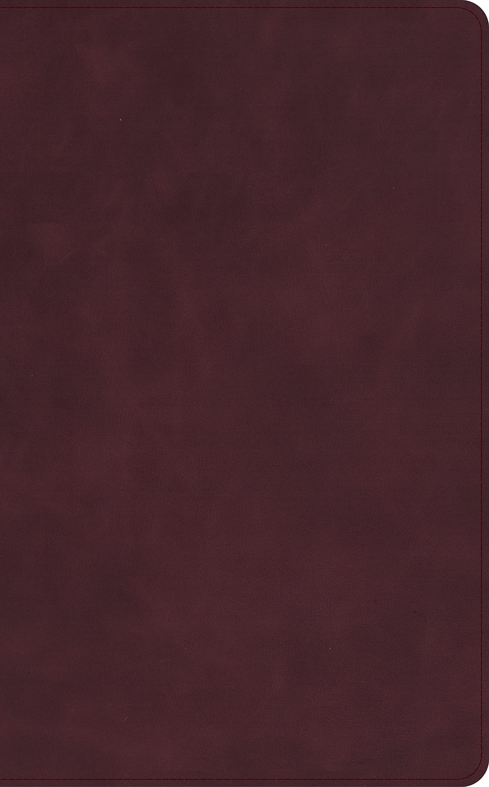 CSB Single-Column Personal Size Bible, Holman Handcrafted Collection, Marbled Burgundy Premium Calfskin, Black Letter, Presentation Page, Full-Color Maps, Easy-to-Read Bible Serif Type