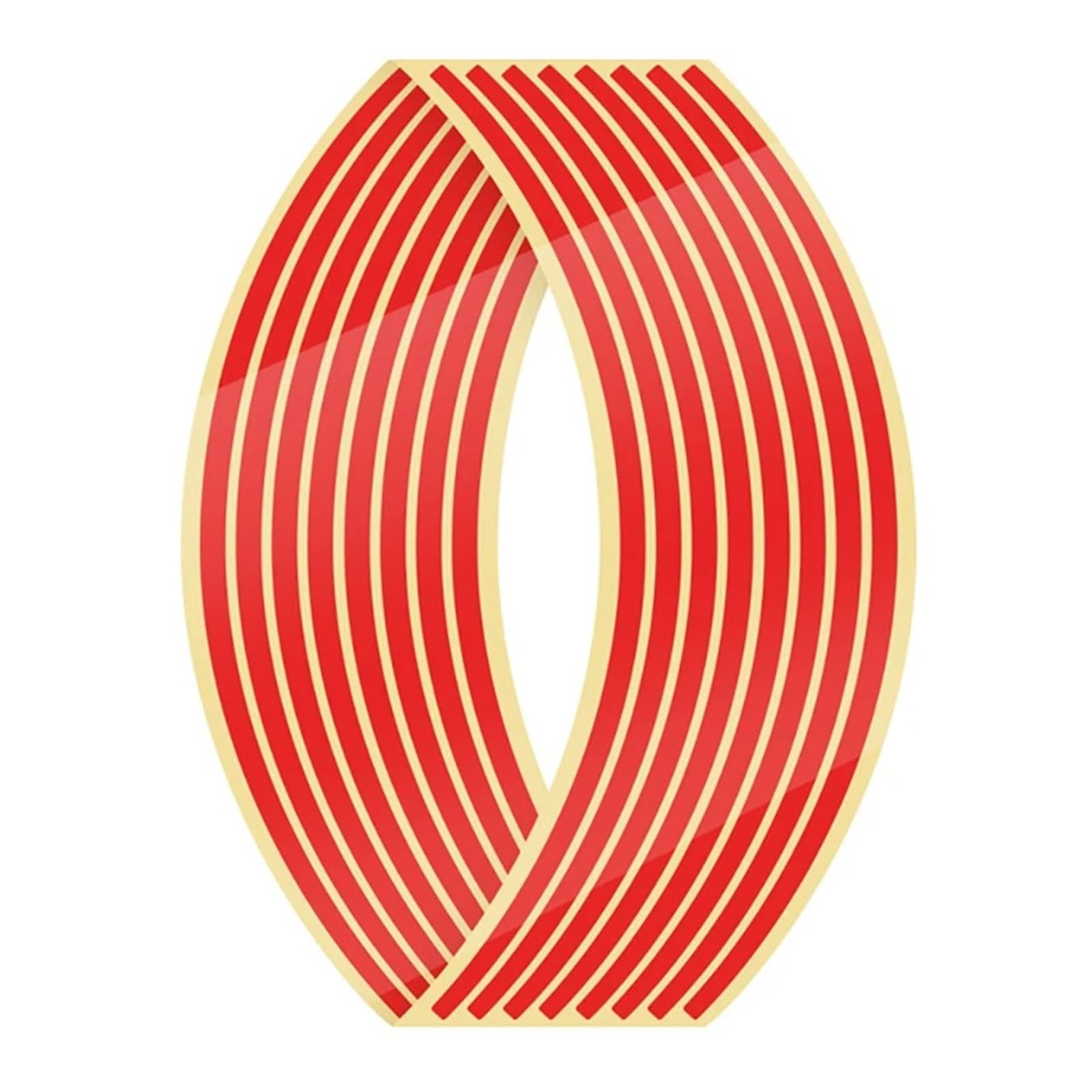 Reflective Sticker 1set of 16pcs Wheel Sticker Reflective Rim Stripe Tape Bike Motorcycle Stickers