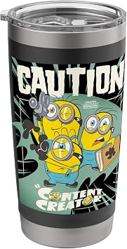 Minions & Monsters Caution Content Creator Stainless Steel Insulated Tumbler