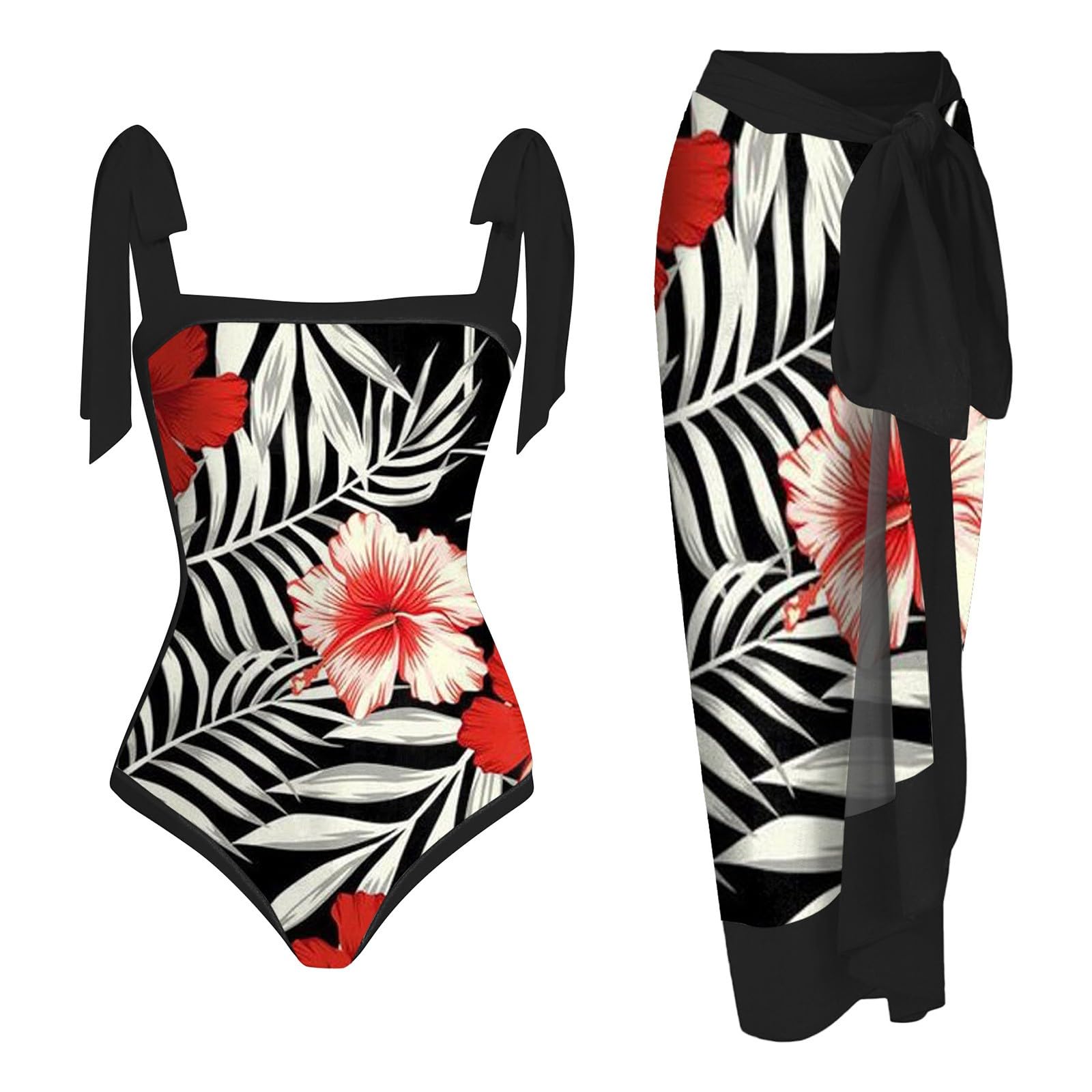 Traje de baño para mujer con estampado moderno y elegante funda para un estilo de playa perfecto