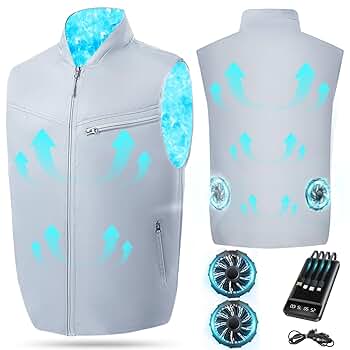 Amazon.co.jp: 空調作業服 ファン付きベスト 40000mAh大容量