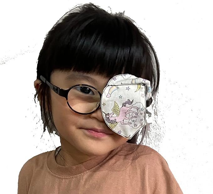 Ricisung 眼帯 めがねア6枚入斜視 イパッチ アイパッチ メガネカバー アイマスク メガネに固定する 眼鏡 弱視矯正 視力矯正 保護 返品交換不可