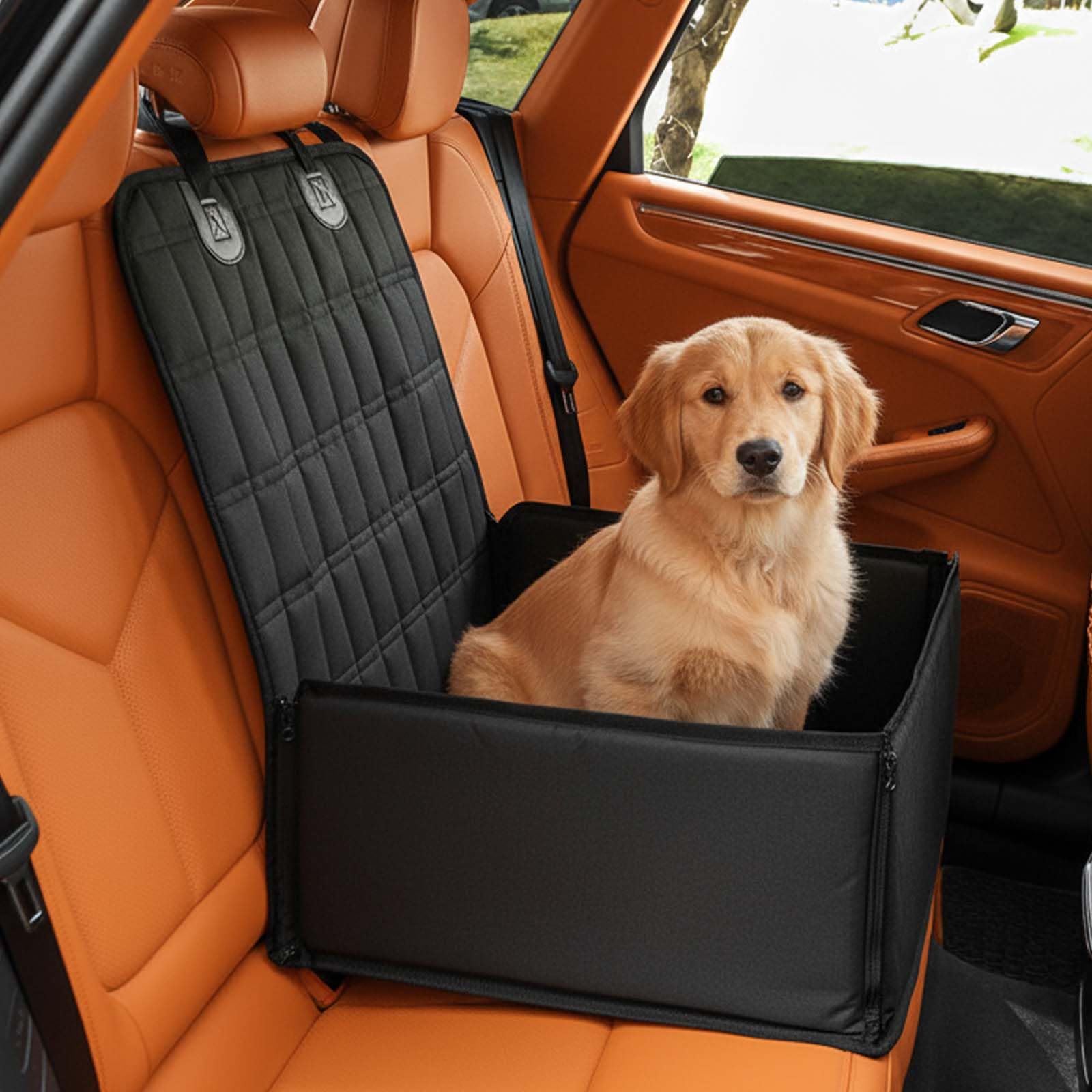 Dog Car Seat, Dog Carrier for Small and Medium Dogs, Reinforced Walls Booster Seat, Waterproof Anti-Scratch and Non-Slip for Front or Back Seat