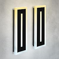 Vista 37 de ASD Lámpara LED de montaje en pared de 18 pulgadas de largo, aplique lineal para exteriores e interiores 3CCT, regulable, impermeable