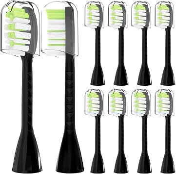 10 PCs ,Compatible for Philips Sonicare, One Electric Toothbrush Replacement Toothbrush Head ,Compatible for Philips Sonicare,One HY1100Shadow Black