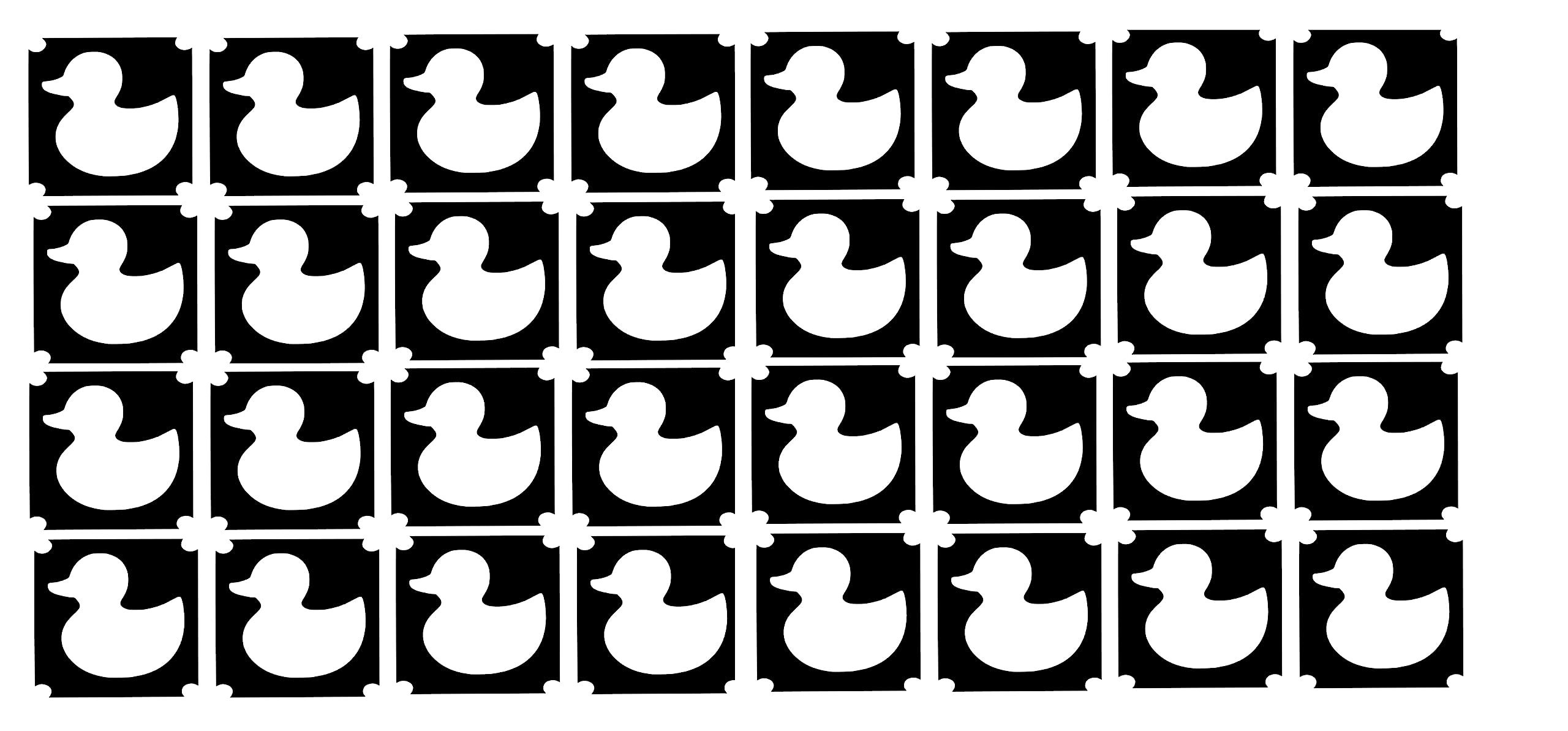Duck Collections (Duck Tattoo Body Stencil # Rubber Duck)