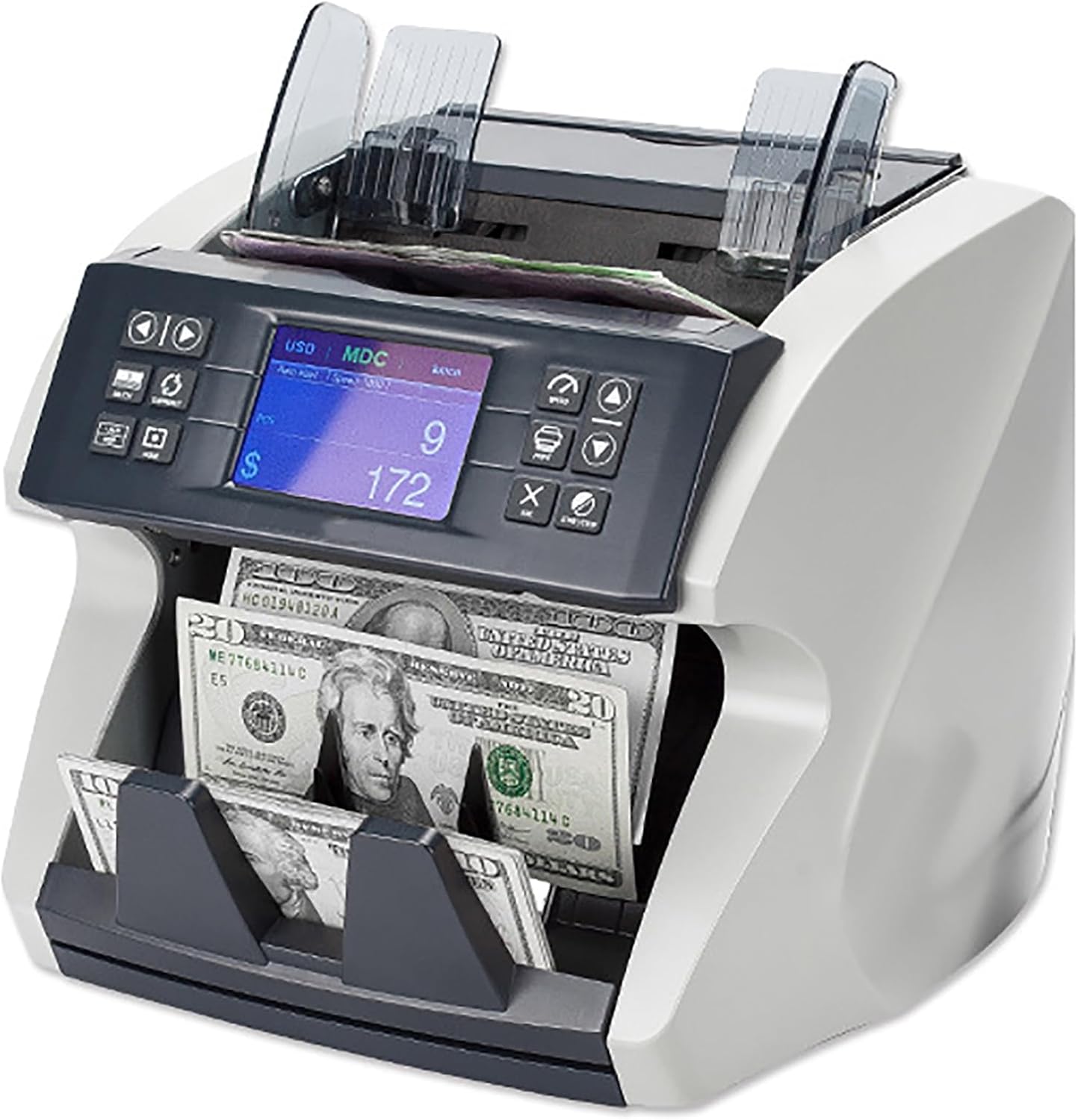 Amhuui Money Counter Machine, Banknote Counter, Counterfeit Detector
