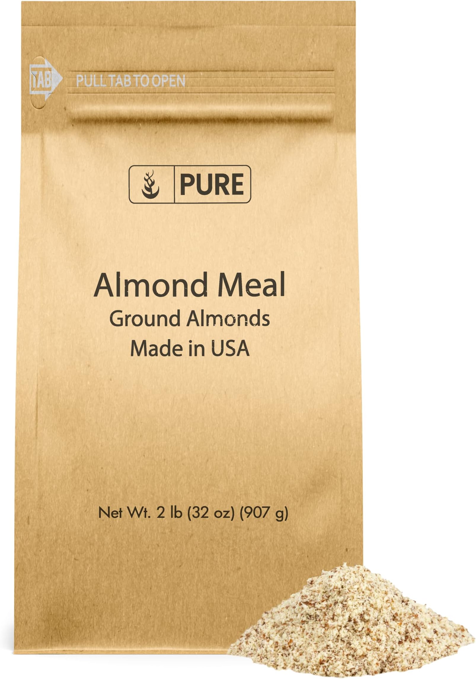 Almond Meal (2 lb) Gluten-Free, Use in Baking & Breads, Ground Almonds
