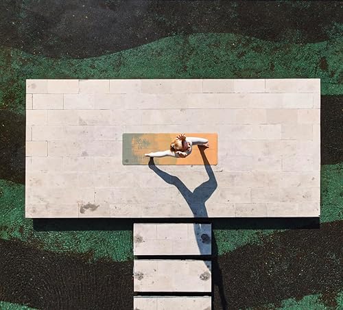 Miniatura 8 de Esterilla de yoga de corcho con base de goma natural, tamaño extra, grosor y soporte, excelente cojín y agarre, antideslizante, no tóxico,