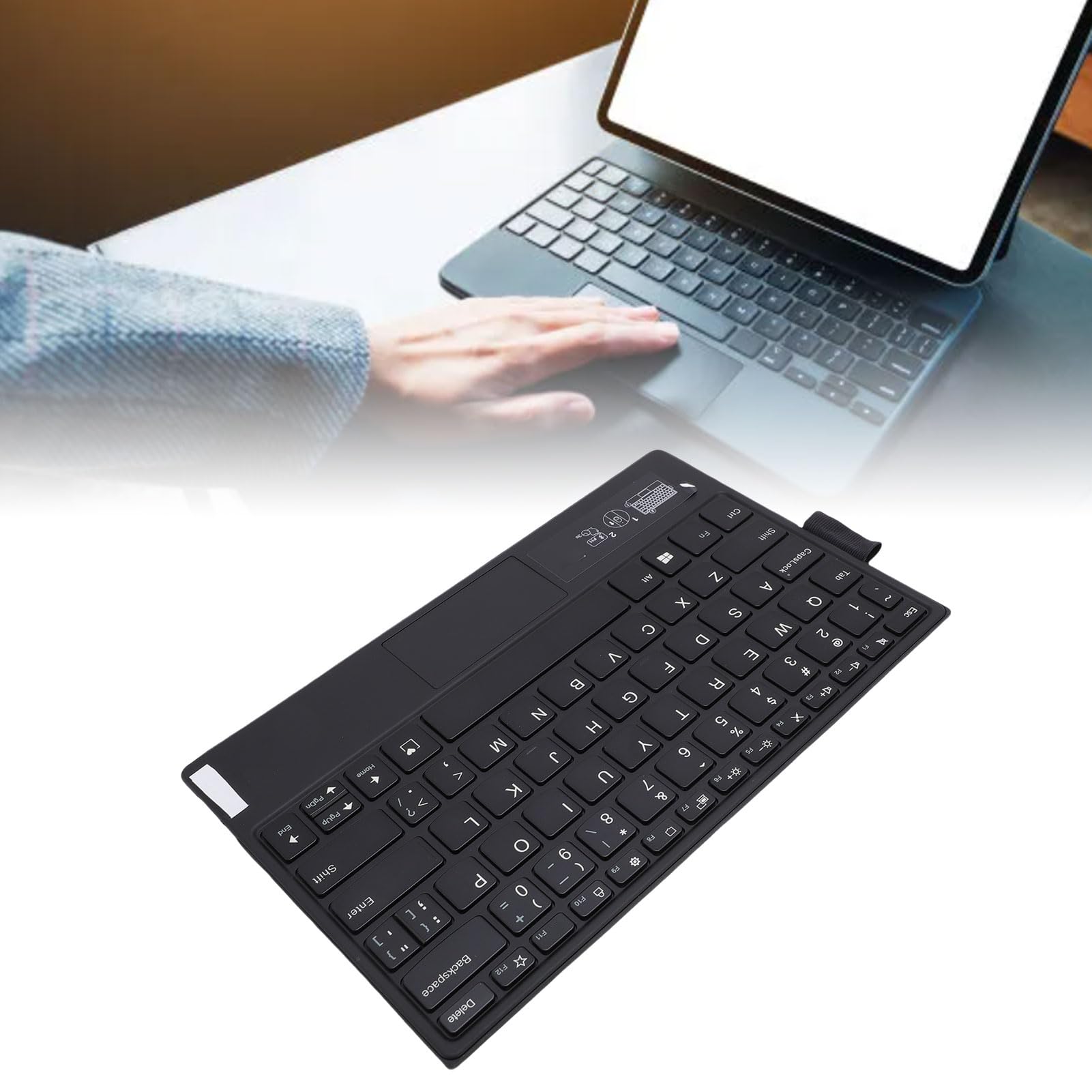 Annadue Klawiatura Bluetooth do Thinkpad X1, Ultra Slim, Dokładny Układ QWERTY, ładowalna Bezprzewodowa Klawiatura Bluetooth do Tabletu Thinkpad X1 Fold