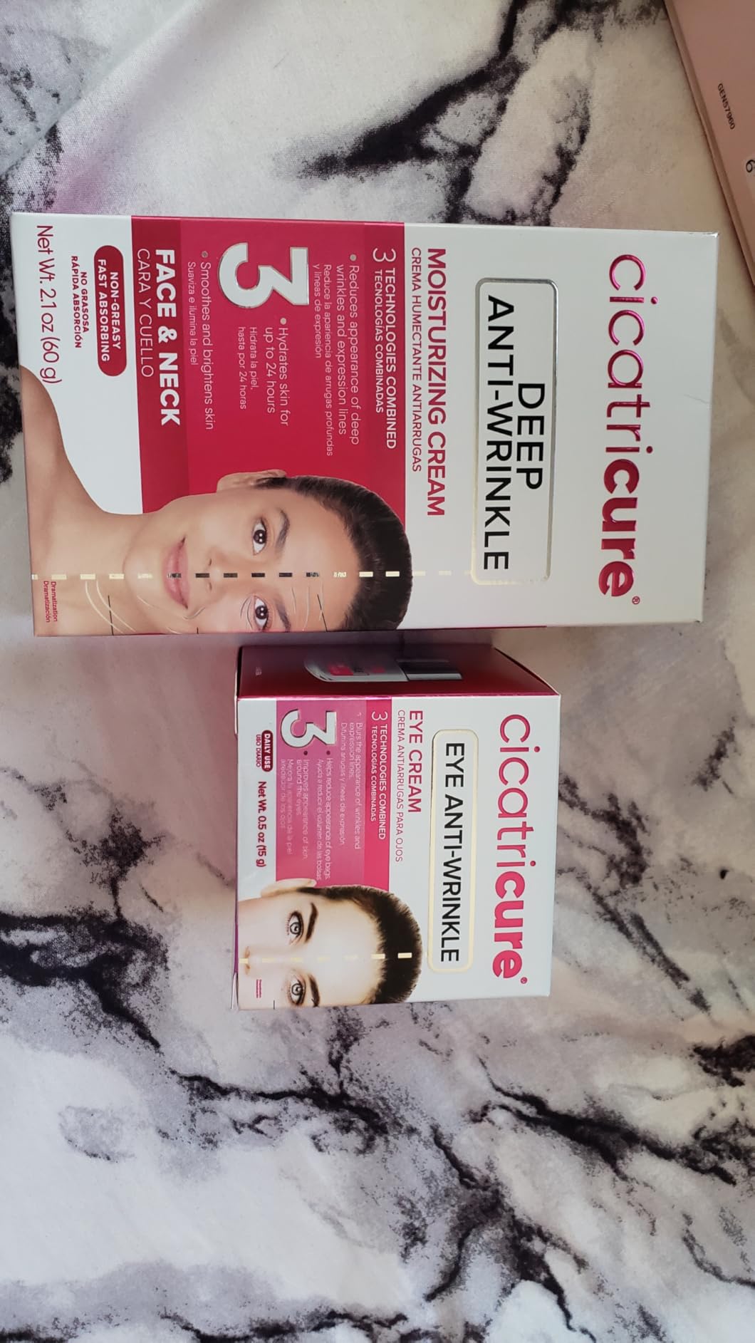 Cicatricure Deep Anti-Wrinkle Kit with Eye Cream and Face & Neck Cream, Wrinkle Cream System with Face Moisturizer and Neck Cream, Daily Care for Wrinkle-Prone Skin, Skincare Gift Set, 2 Count