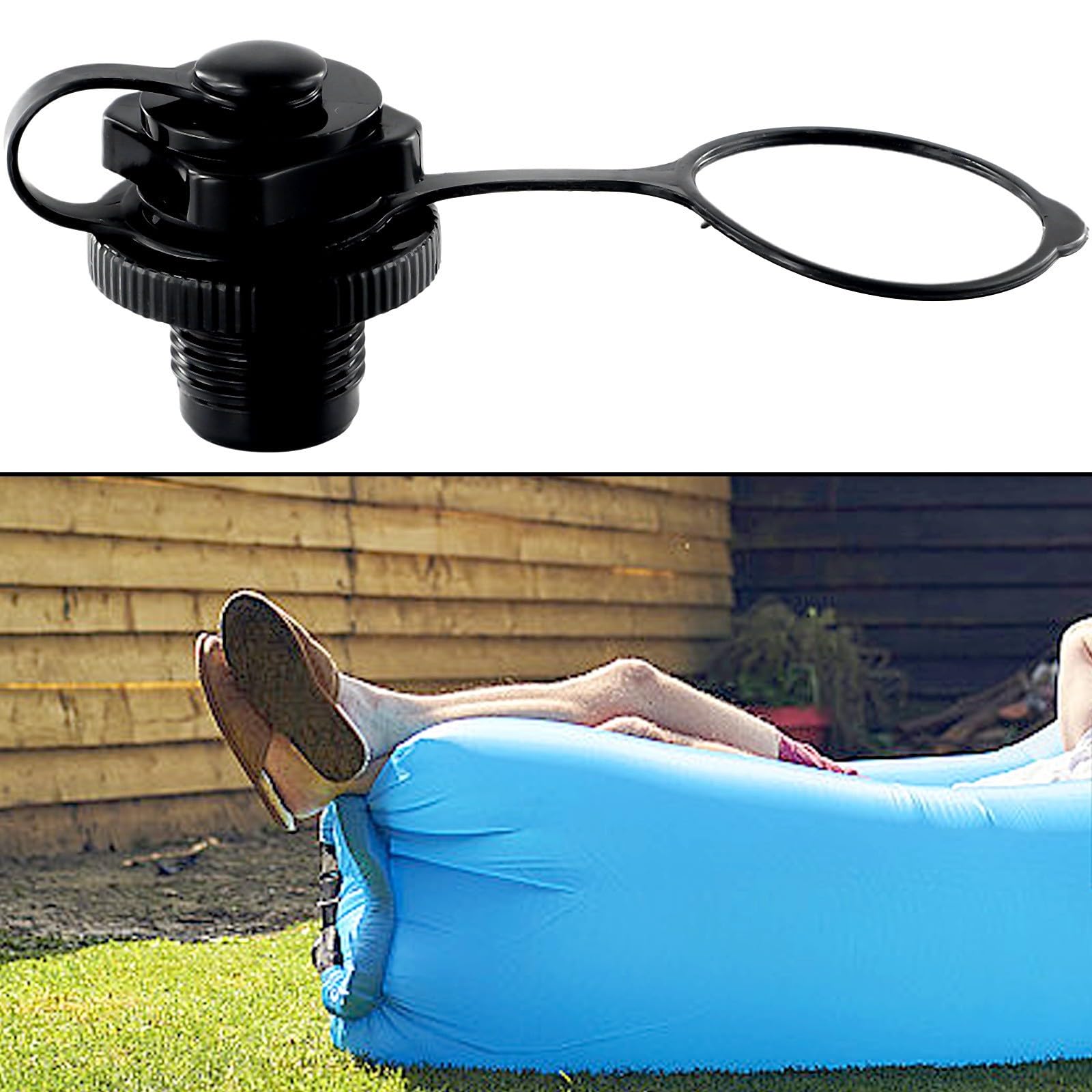 Valvola di scarico in PVC per barche con cordino di trazione per kayak