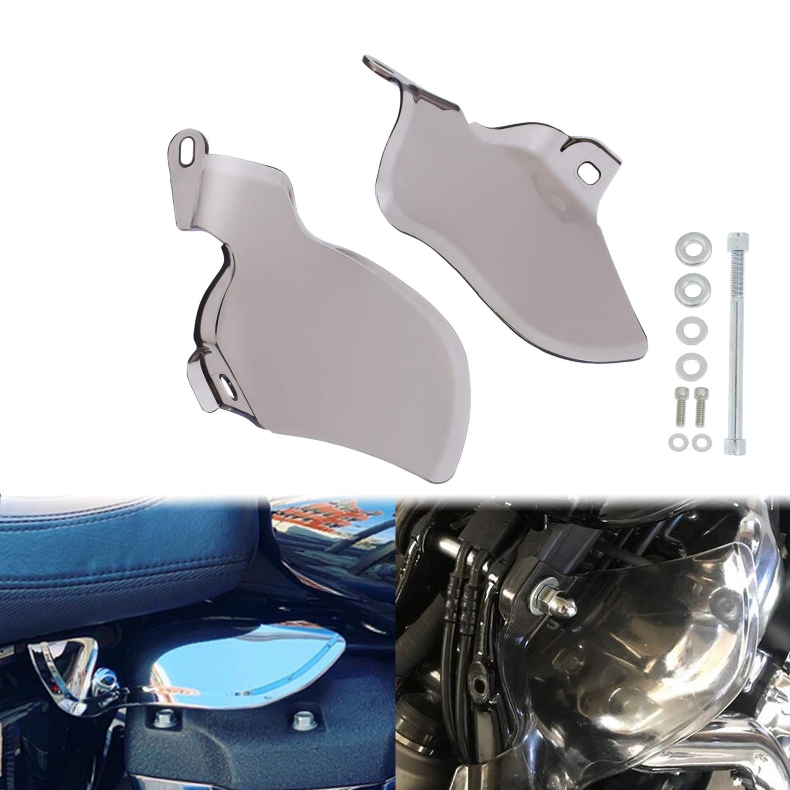 Déflecteur d'air de Bouclier Thermique de Selle de Moto Convient pour Harley Softail Street Bob Breakout Low Rider Fatboy 2018-2020