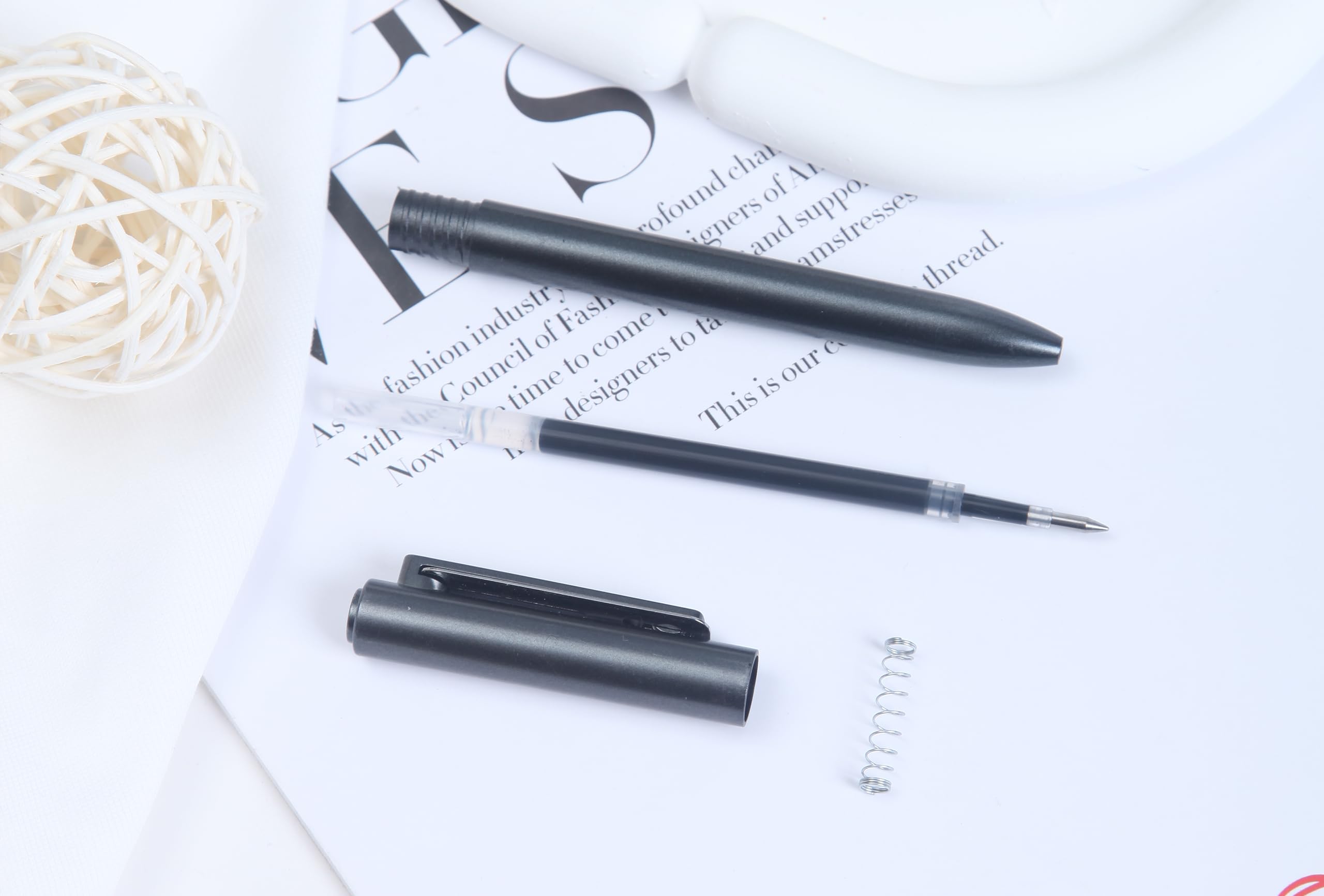 Black pen Black Ink Pens Write Pens with Elegant Gift Box Packaging 0 7mm — view 4